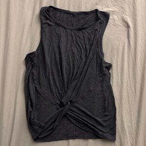 lululemon athletica Black Knot-Front Tank